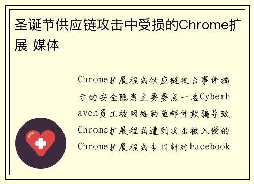 圣诞节供应链攻击中受损的Chrome扩展 媒体